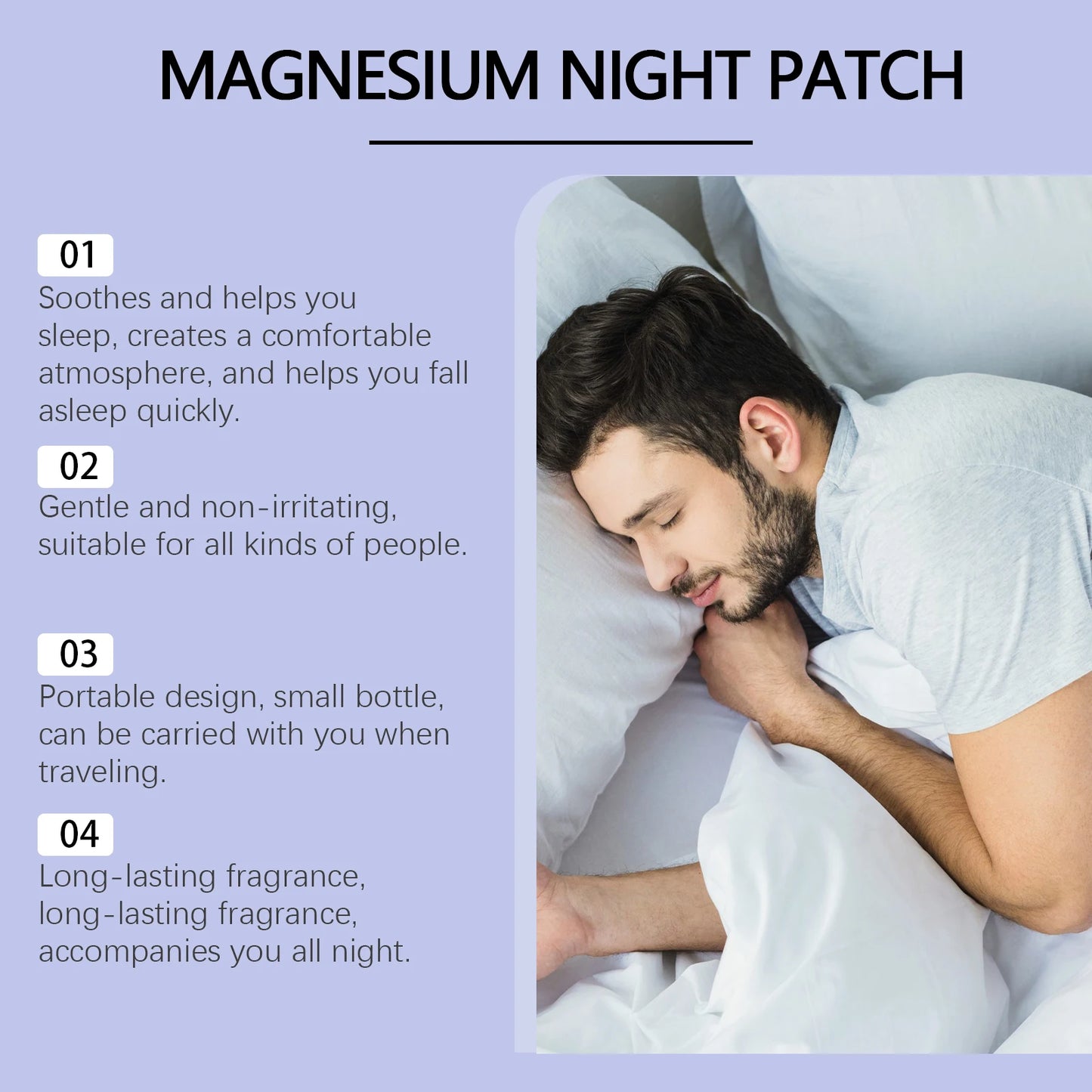 Woodsleep Sleep Patches Insomnia Treatment Irritability Stress Reliever Relax Anxiety Sleep Quality Improvement Sleep Aid Patch