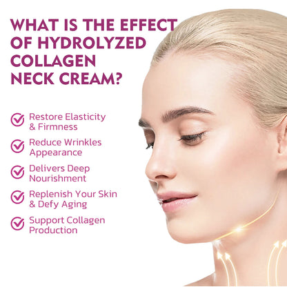 Hydrolyzed Collagen Neck Cream Firming Lifting Eliminate Neck Fine Lines Neck Remove Double Chin Rejuvenation Cream SkinCare
