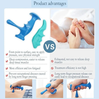 Handheld Massage Tools Thumb Saver Massages Finger Pressure Press Trigger Point Manual Massager Full Body Stress Deepest Relief