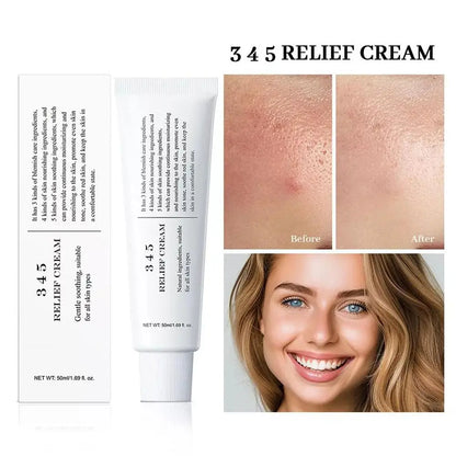 345 Relief Cream Moisturizing Repair Protection Skin Antioxidant Face Cream Nourish The Skin Smooth Cream Skincare Solution NEW