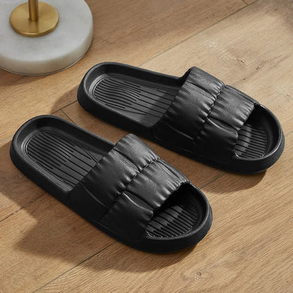 Soft Bottom Slippers for Women Home Bathroom Home Bath Non-slip Couple Summer Sandals for Men Summer Wear Comfortable