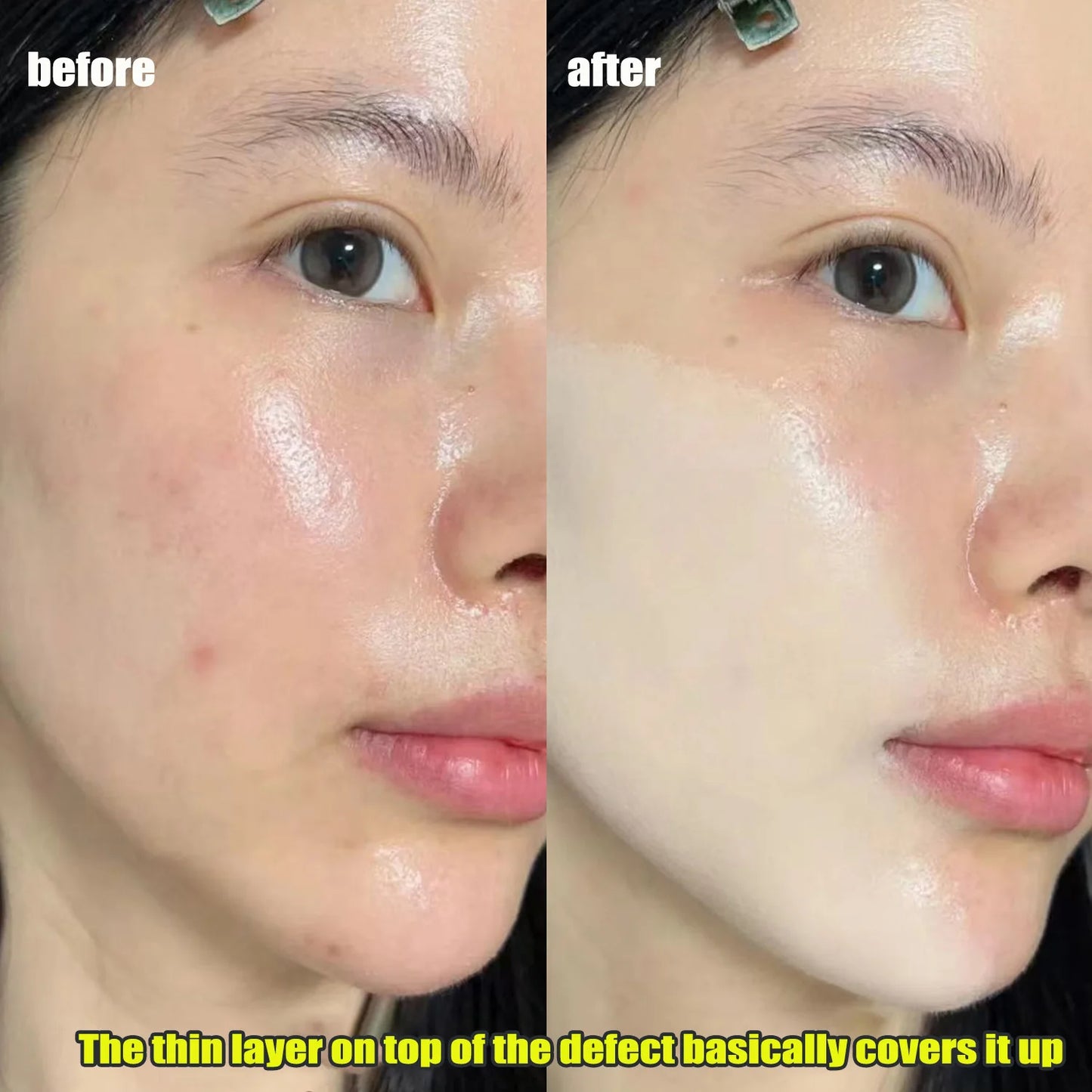 BB Cream Air Cushion Foundation Full Coverage Waterproof Long-lasting Concealer 3 Colors Cushion Compact Face Makeup Base