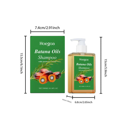 Batana Oil Shampoo Hair Strengthens Anti Loss Restore Damaged Split Hair Scalp Cleansing Dandruff Control Hair Growth Shampoo