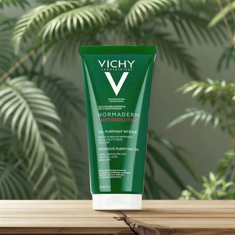 Vichy Green Anti-acne Gel Cleansing Pores Brightens Skin Long-lasting Moisturizing Improvement Skin Anti-acne Purification Gel