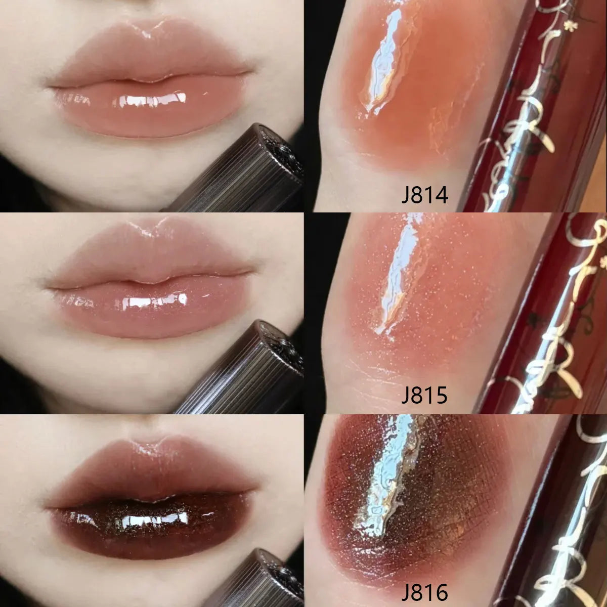 Girlcult Unreal Lip Gloss-4 Shades,Iridescent Glossy Texture,Moisturizing Non-Sticky,Gradient Lips Friendly,Holiday Season,Party