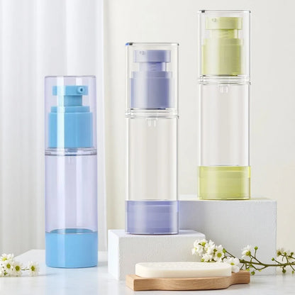 2/3pcs 3 color 30ml Plastic lotion vacuum bottle reusable simple Foundation make-up essence liquid Travel distribution bottle