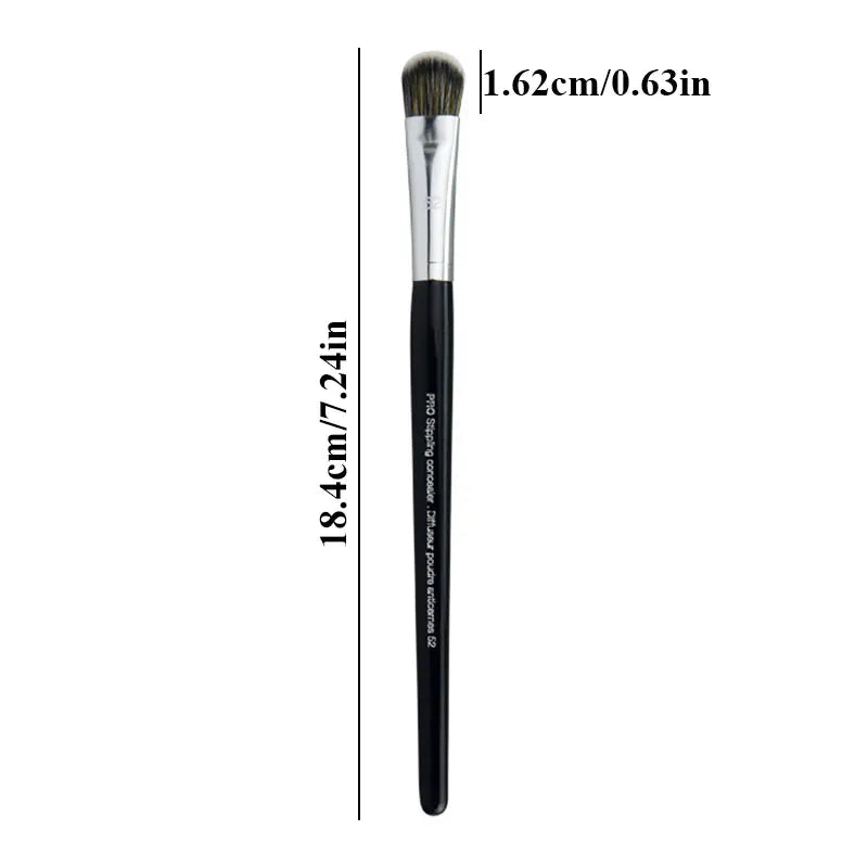 52# Facial Concealer Makeup Brushes Flat Head Nose Shadow Brush Quality Professional Beauty Makeup Tool Supplies Wholesale