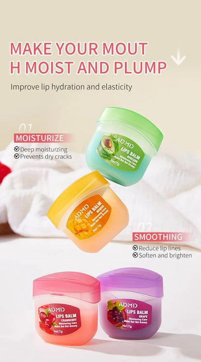 8/4/PCs Lip Balm Moisturizing Lipstick Base Moisturizer Makeup Natural Plant Anti-Cracking Lip Care Petroleum Jelly Lip Balm