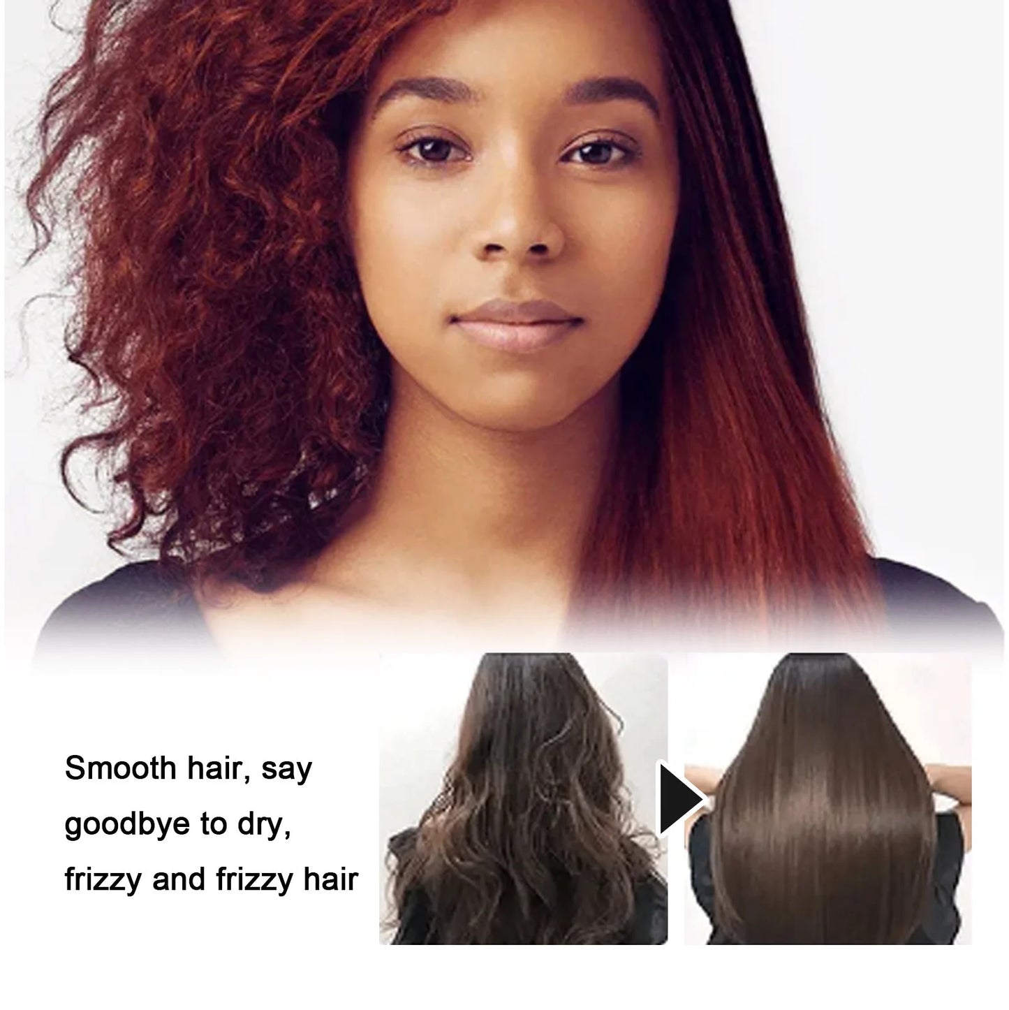 EELHOE Straightener Cream Repair Frizzy Hair Straightening Products Split Ends Hair Treatment Nourishing Hair Care Cream 150ml