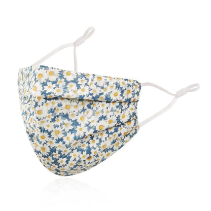Breathable Cotton Printing Mask Fashion Washable Anti-UV Riding Face Mask Skin-Friendly Anti Dust Sunscreen Mask Outdoor Sports