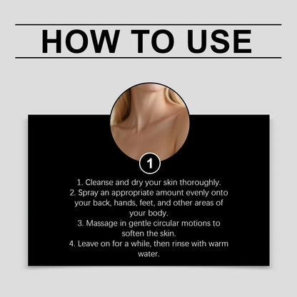 Moisturizing Skin Brightening Serum Lighten Dark Skin Calluses Remover Anti Dryness Peeling Restore Smooth Soft Foot Care Spray