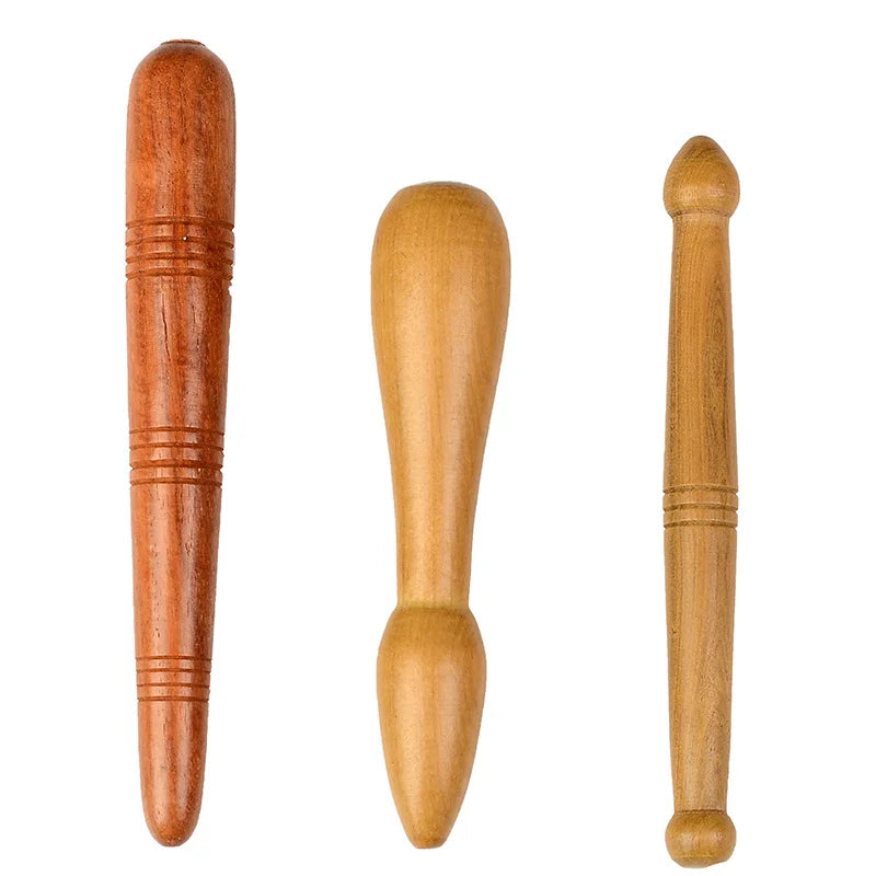 Massage Stick Tool Wooden Foot Spa Physiotherapy Reflexology Thai Foot Massage Health Chart