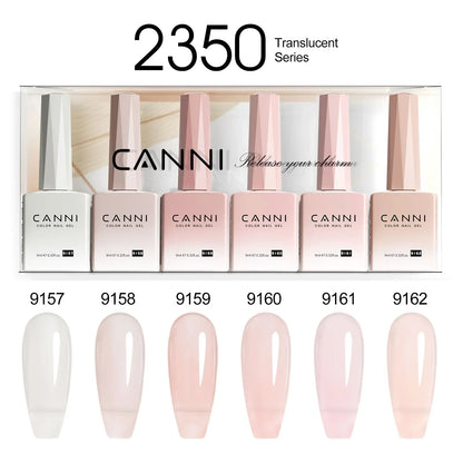 9ml CANNI TPO FREE HEMA FREE Ultra Consistency Nail Gel Polish Set Round Brush Semi Permanent Soak Off UV LED Gel Nail Kit