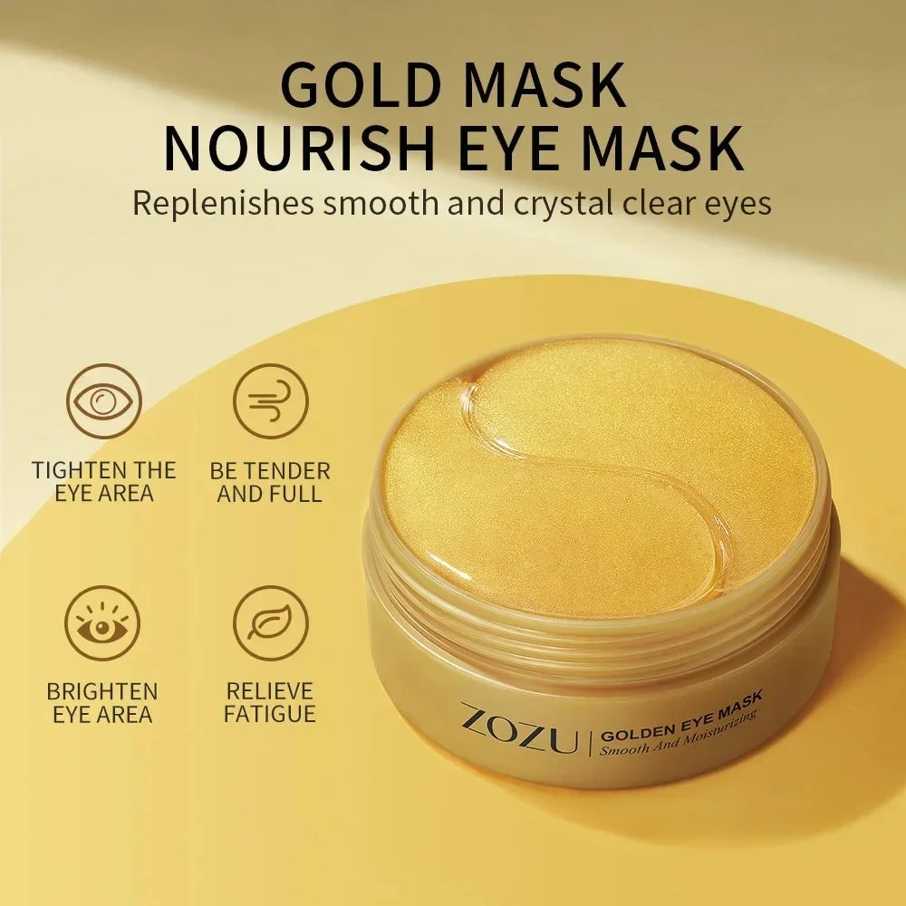 60PCS/120 PCS Eye Mask Avocado Gold Moisturize Firming Improve Eye Bags Eye Patches Anti Wrinkle Eye Patches for Dark Circles