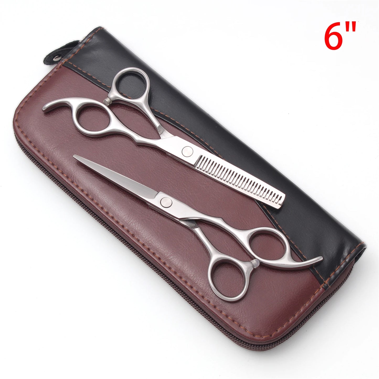 Professional Barber Scissors Set Japanese Steel Straight Thinning Texturizing Shears Precision Ground Sharp for Salon Home  Use