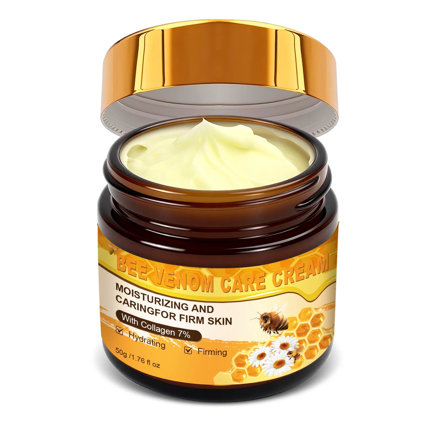 Bee Venom Skincare Cream, Propolis Moisturizing Balm for Wrinkle Removal, Hydration & Skin Tightening