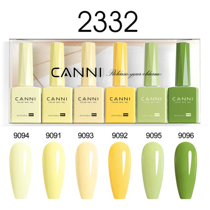 9ml CANNI TPO FREE HEMA FREE Ultra Consistency Nail Gel Polish Set Round Brush Semi Permanent Soak Off UV LED Gel Nail Kit