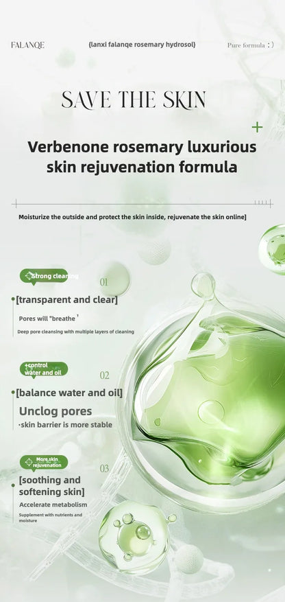 Rosemary Hydrosol essence Moisturizing Serum Fade Fine Lines Facial Moisturizing brightning Anti Aging Firming Skin Care