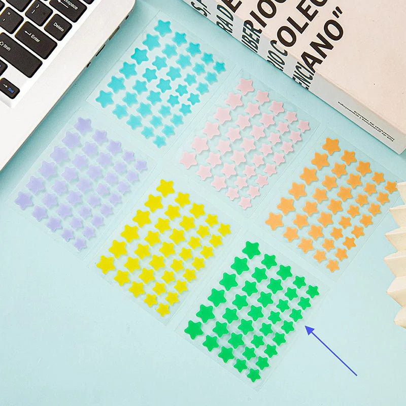 40pcs/set Colorful Star Shaped Acne Patches Skincare Stickers Facial Spots Makeup Tools
