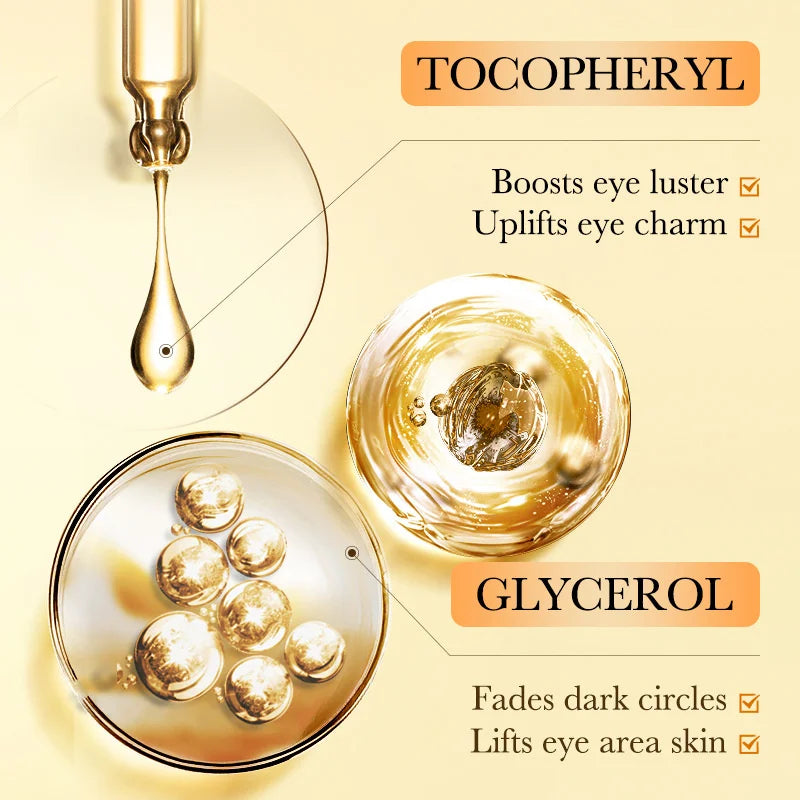 Instant Eye Bag Removal Cream Collagen Anti-Wrinkle Fade Fine Lines Firming Skin Anti Dark Circle Puffiness Brighten Eye Care