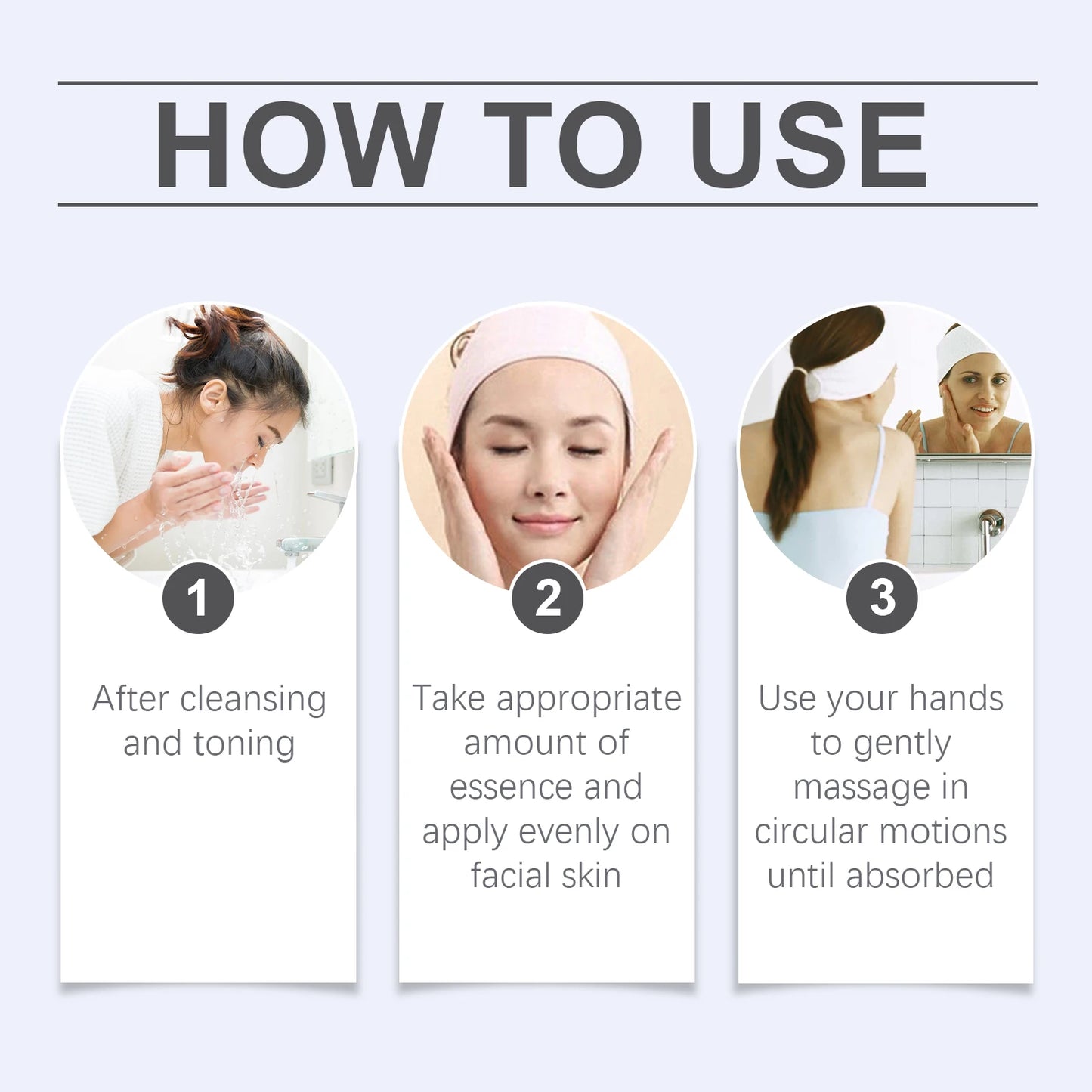 OUHOE Blue Copper Peptide Facial Serum Deep Moisturizing Lock in Water Making Skin Softer Restore Radiant for Daily Skin Care
