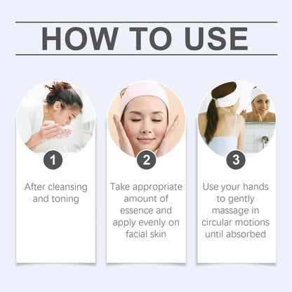 OUHOE Blue Copper Peptide Facial Serum Deep Moisturizing Lock in Water Making Skin Softer Restore Radiant for Daily Skin Care