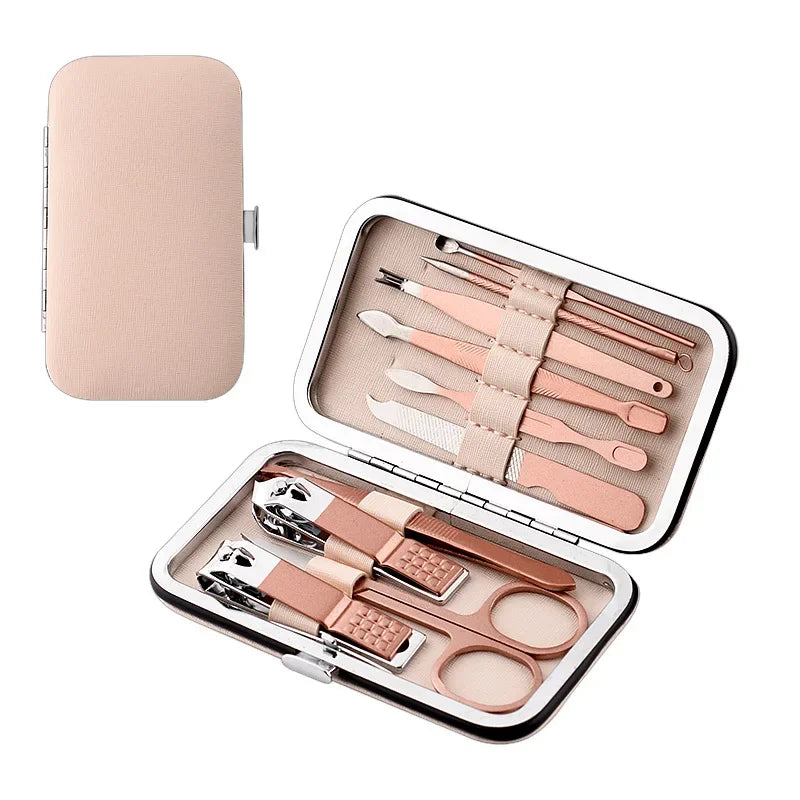 7/12/18 Piece Nail Clippers Suit with Foldable Bag - Manicure Pedicure Tools Set Nail Cutter Nail Scissors And File for Beauty