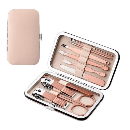 7/12/18 Piece Nail Clippers Suit with Foldable Bag - Manicure Pedicure Tools Set Nail Cutter Nail Scissors And File for Beauty