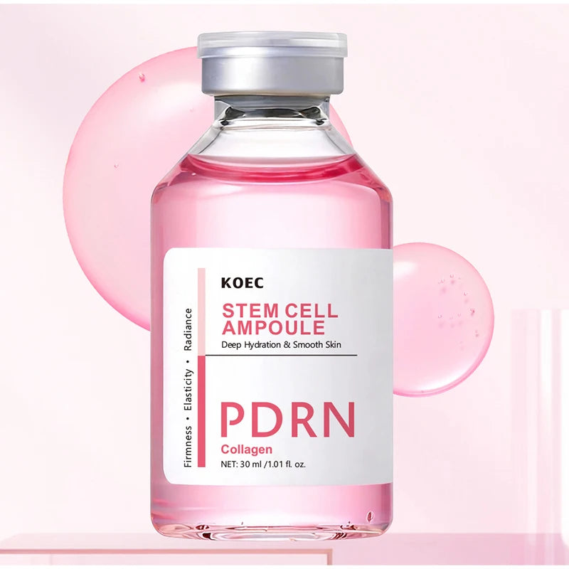 PDRN & Collagen Stem Cell Ampoule Deep Hydration Smooth Skin Enhance Skin Elasticity Nourishing Firming Facial Serum