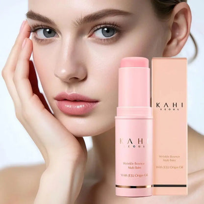 1/3/5PCS Korean Bounce Multi Balm Collagen Pink Stick Make Up Base Daily Deep Moisturizing Firming Lift Korean Skin Care