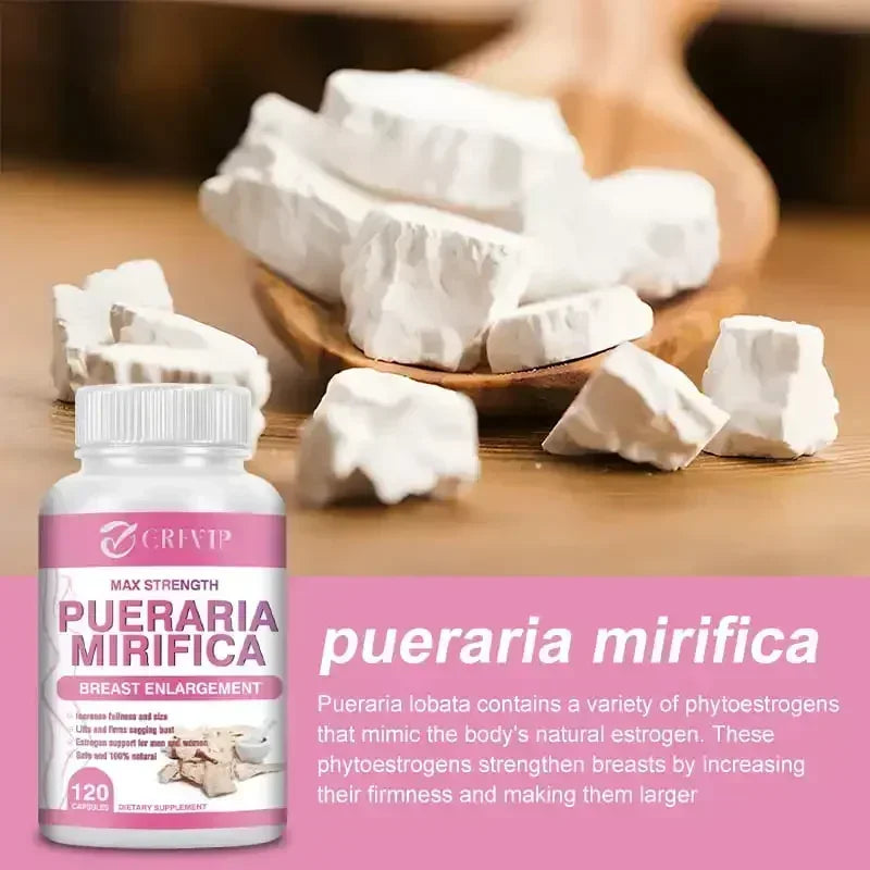 Pueraria Mirifica - Supports Women's Body Management, Skin Elasticity, Promotes Breast Development, and Increases Body Curves