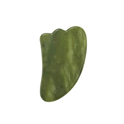 Natural Xiuyan Jade Facial Mask Gouache Scraper Roller Massager Jade Stone Guasha Cold Therapy Anti Aging Jade Mask Beauty Tool