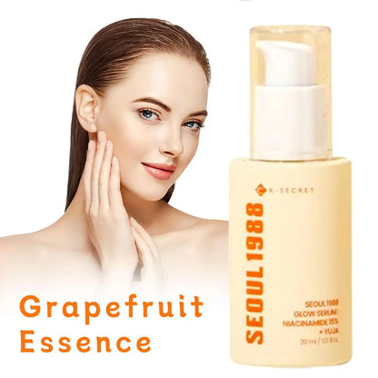 30ml Seoul 1988 K-SECRET Serum 15% Niacinamide Yuja, Hydrating Brightening Glow Facial Skincare Grapefruit Essence