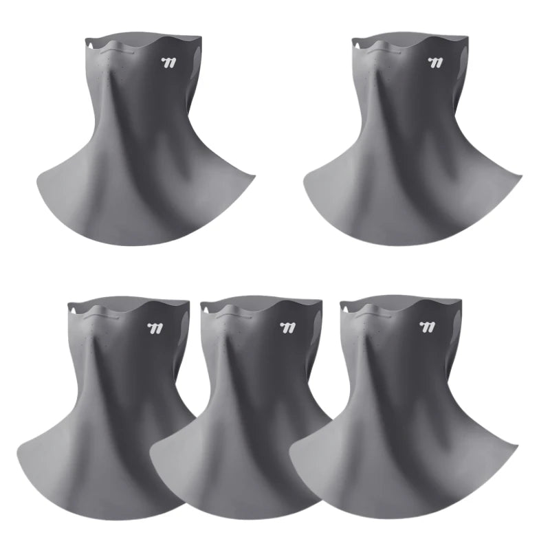 WEST BIKING Mask Breathable Sunscreen Face Veil Ice Silk Face Mask Sun Protection Neckline Face Cover Summer Cycling Hiking