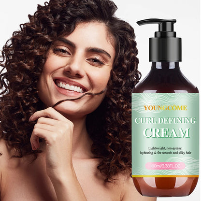 Curl Defining Cream for Curly Hair Styling Curling Moisture Lotion Anti Frizzy Bounce Sculpting Boost Hair Conditioner Care100ml