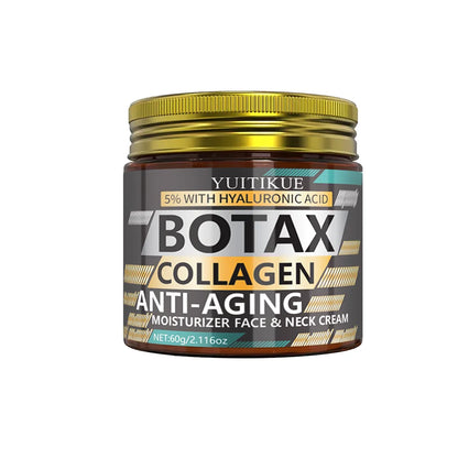 BOTAX Collagen 5% Hyaluronic Acid Cream - Anti-Aging Face & Neck Moisturizer, Day & Night, 60g