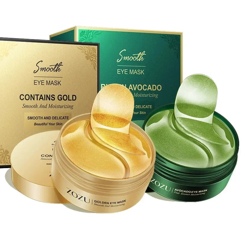 60PCS/120 PCS Eye Mask Avocado Gold Moisturize Firming Improve Eye Bags Eye Patches Anti Wrinkle Eye Patches for Dark Circles