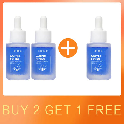 EELHOE Hair Care Set Blue Copper Peptide Serum Anti Hair Loss Treatment Damaged Hair Repair Copper Peptide Hair Growth Products
