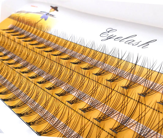 10D mink Eyelashes 60 bundles/box natural Eyelash extension 3D Russian Individual Eyelash Cluster Makeup Tool Lashes Wholesale