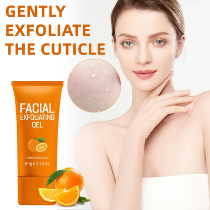 Orange Exfoliating Gel For Facial Body Gentle Orange Facial Scrub Body Cleansing Gel Dead Skin Remover Scrub Skin Cleaning