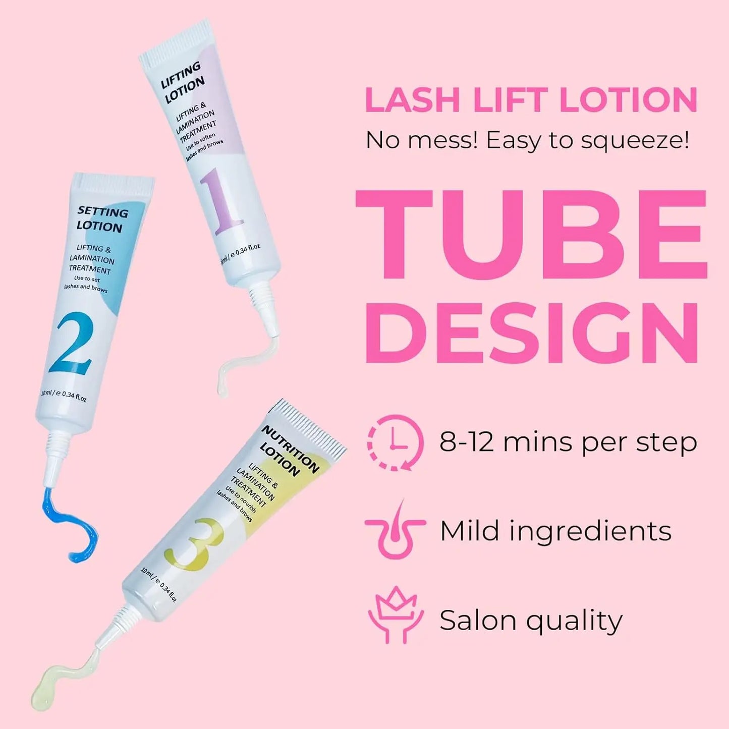 Lomansa New Brow Lift Perming Eyebrow Lifting Brow Lamination Kit Cling Film Nutrition Keratin Perming Lotion with Open Eyes Pad