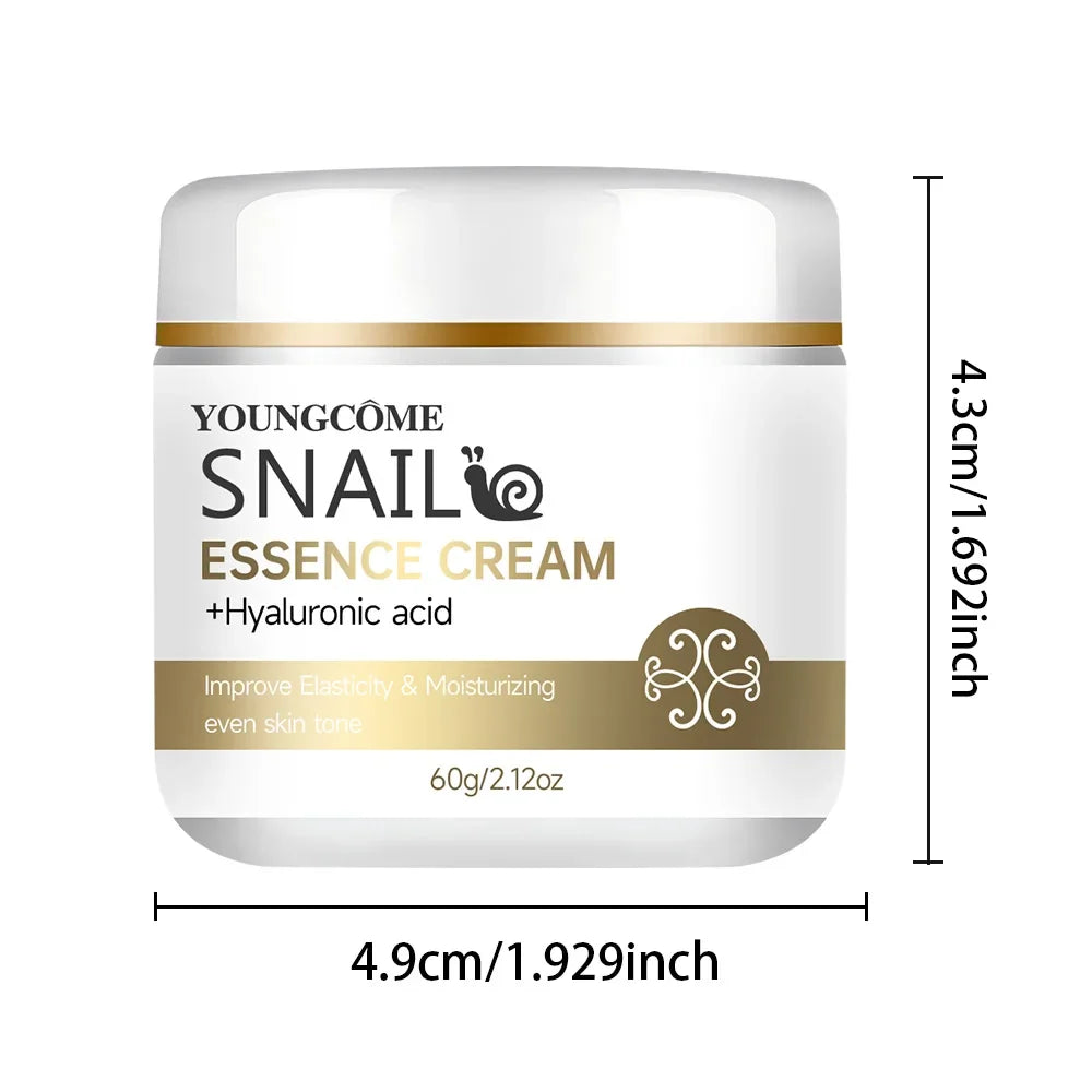 YOUNGCOME Snail essence cream with hyaluronic acid,Retinol Moisturizing Lightening Repairing Smooth Skincare Whitening Creams