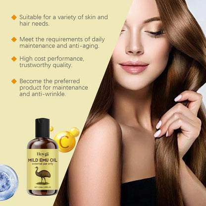 Moisturizing Anti-wrinkle Emu Oil Anti-aging Smoothing Fine Lines Intense Moisturizing For Skin And Hair Anti-dryness Firming