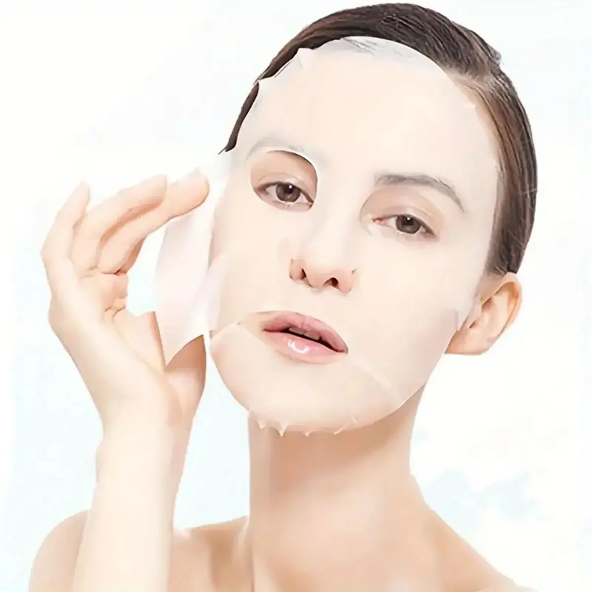 100pcs Unscented Facial Mask - Hydrating, Moisture-Paper Sheets Retentive, Disposable DIY Film Wrap for Skin Care, Softening