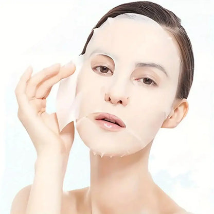 100pcs Unscented Facial Mask - Hydrating, Moisture-Paper Sheets Retentive, Disposable DIY Film Wrap for Skin Care, Softening