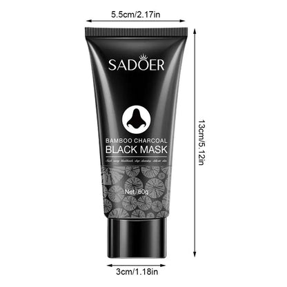 60g Bamboo Charcoal Blackhead Remover Face Mask Deep Cleansing Spots Acne Treatment Peal-off Nose Mask Face Skin Care