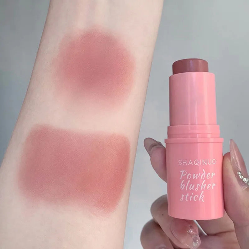 Natural Cheek Blush Stick Moisturizing Blusher Balm Blush Waterproof Sticks Peach Nourish Contour Eyeshadow Rouge Blush Makeup