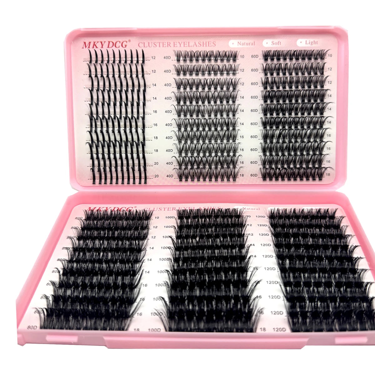 60D-100D Cluster Eyelash Extensions with Lash Spikes Lash Clusters Wispy Eyelashes Clusters Fluffier Individual Lashes Clusters