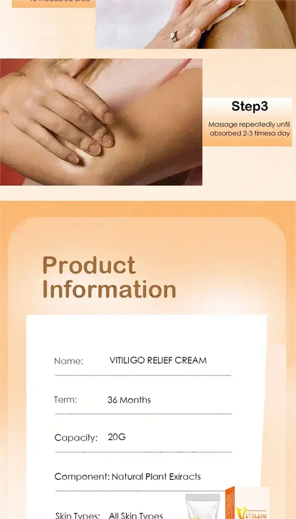 Vitiligo cream, men's and women's skin care essence