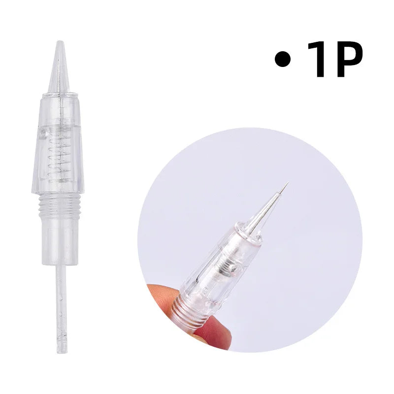 5PCS Microneedles Disposable Screw Needle Cartridge For Premium Charmant Permanent Tattoo Machine 1P 1D 2P 3P 3FP 5P 5FP 7FP 7P